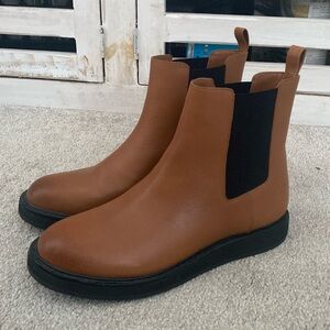 J. Crew Tan leather Booties